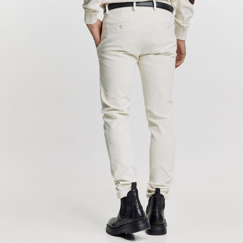 Παντελόνι chinos κοτλέ Guy Laroche εκρού fit line GL2222410_71160_16 - Image 5