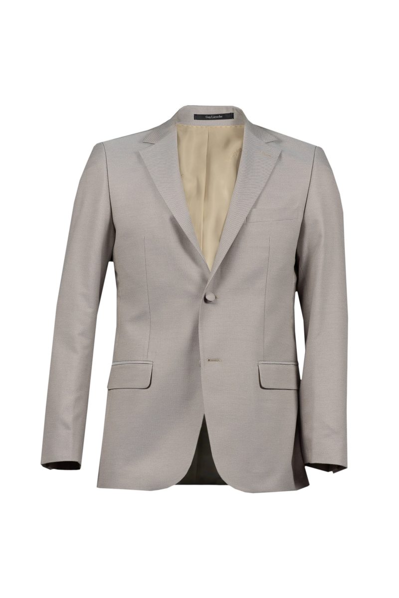 Κοστούμι Guy Laroche εκρού με ντυμένα κουμπιά fit line GL2011105_10121_6 - Image 6