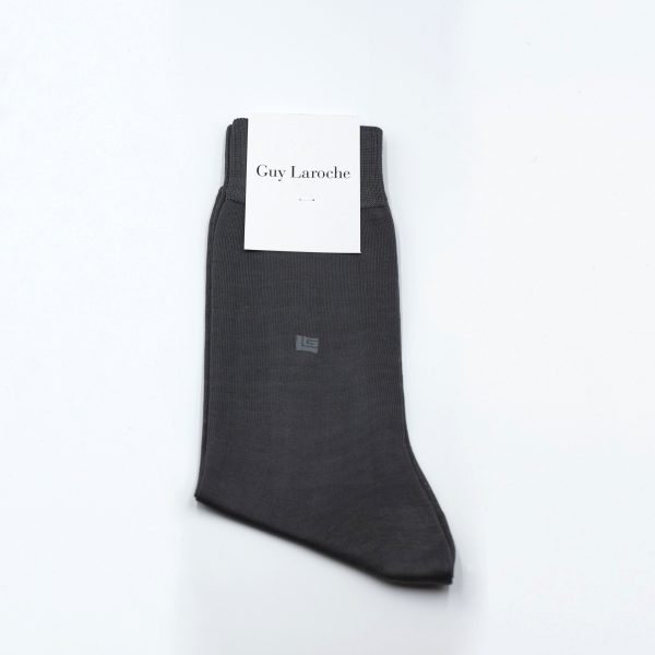 Κάλτσα Guy Laroche μερσεριζέ μονόχρωμη γκρι GL7077_5