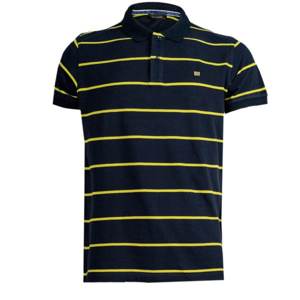 Μπλούζα πόλο ριγέ Guy Laroche λαχανί regular fit GL2219052_020