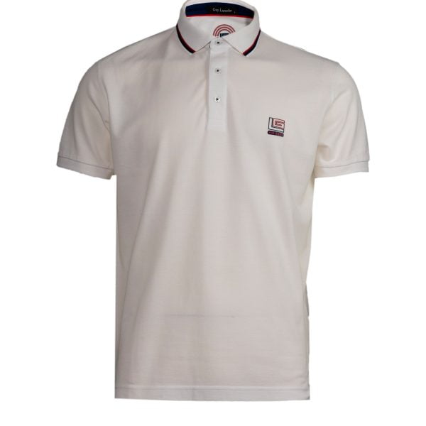 Μπλούζα πόλο Guy Laroche λευκή regular fit GL2219095_004 - 3XLARGE, WHITE