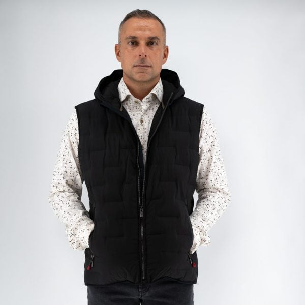 Αμάνικο με κουκούλα Guy Laroche μαύρο GL2024402G_001