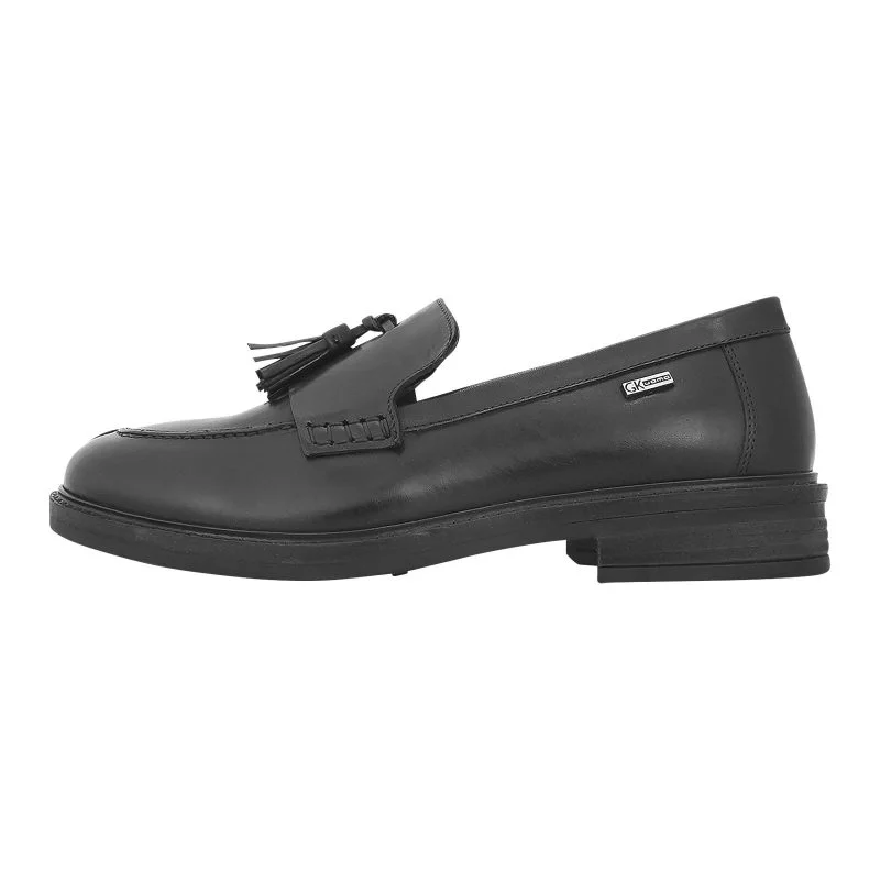 Loafers GK Uomo μαύρα δερμάτινα GK8860W23_BLACK