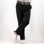 Παντελόνι chinos Guy Laroche μαύρο regular fit GLDS15168_71155_16