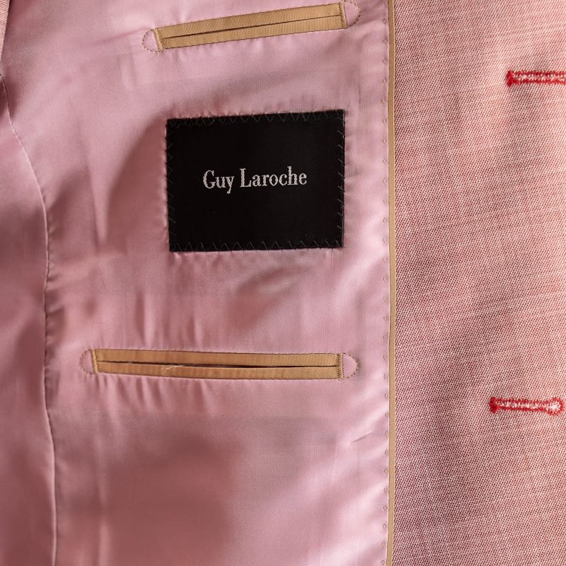 Κοστούμι μικροσχέδιο Guy Laroche σε χρώμα σάπιο μήλο fit line GL2311174_10121_4 - Image 12