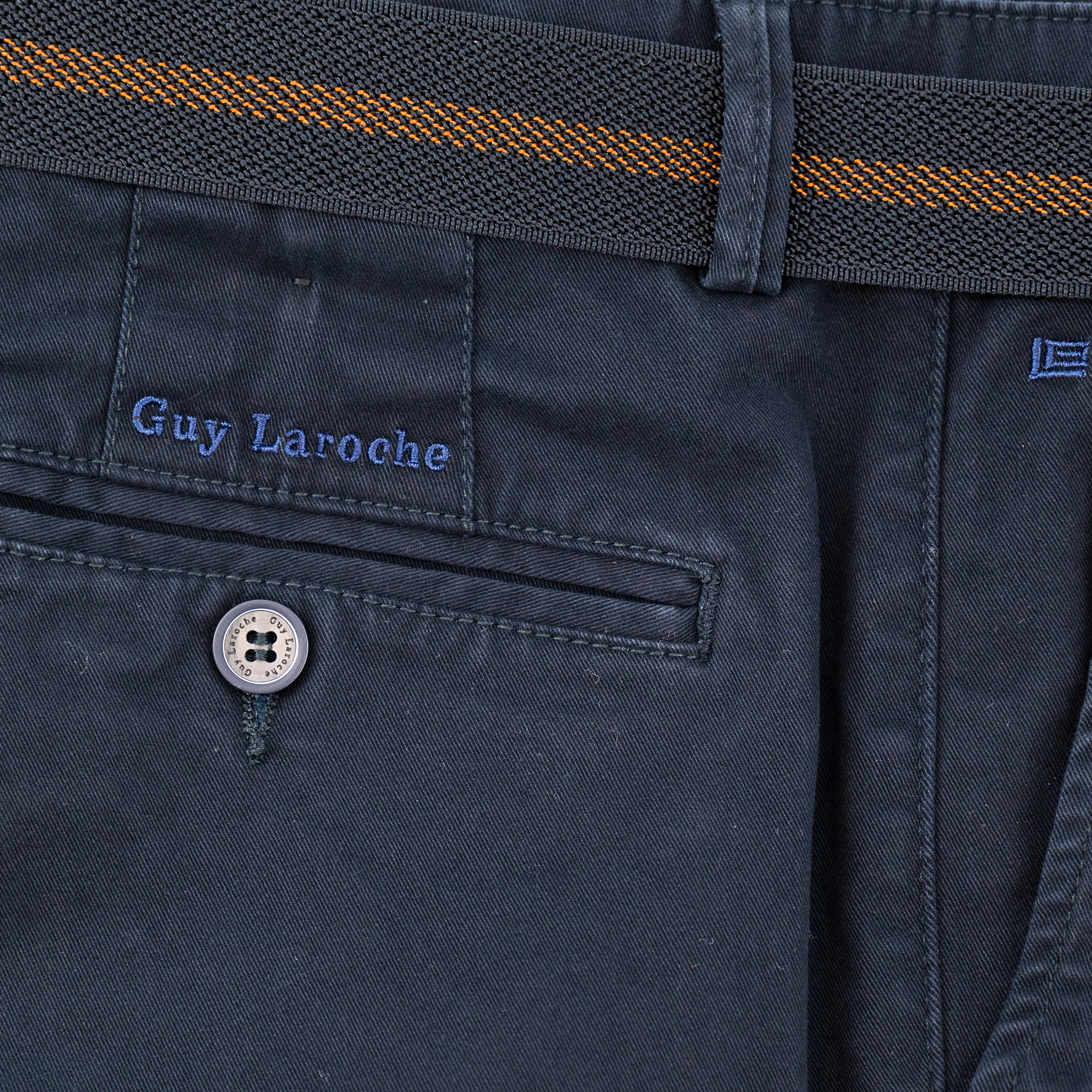 Παντελόνι chinos Guy Laroche μπλε regular fit GL2325168_71155_2 - Image 6