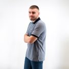 Μπλούζα πόλο Guy Laroche μπλε μελάνζε κοντομάνικη regular fit GLDS19207_30 - Image 6