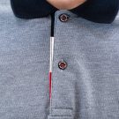 Μπλούζα πόλο Guy Laroche μπλε μελάνζε κοντομάνικη regular fit GLDS19207_30 - Image 12