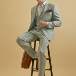 Κοστούμι Guy Laroche στο χρώμα της μέντας fit line GLDS11166_10121_3 - Image 5