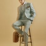 Κοστούμι Guy Laroche στο χρώμα της μέντας fit line GLDS11166_10121_3 - Image 4