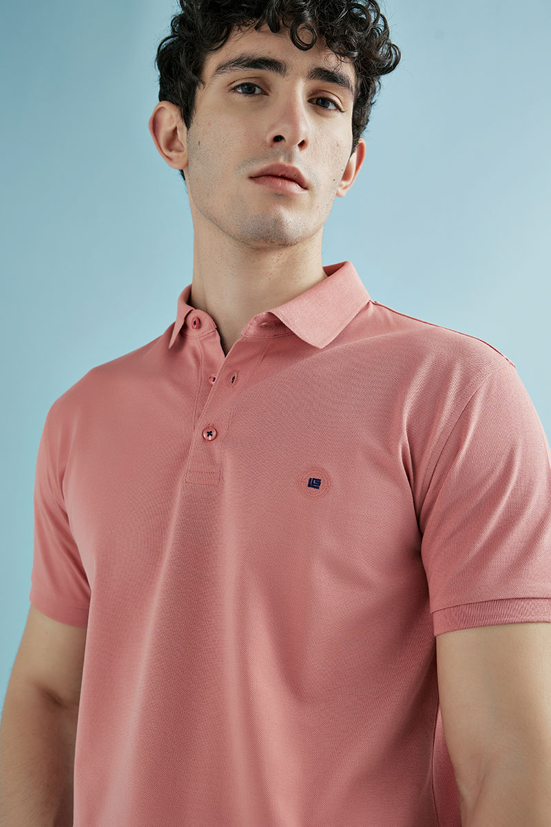 Μπλούζα πόλο Guy Laroche σάπιο μήλο Pima Cotton κοντομάνικη regular fit GLDS19090_25 - Image 6