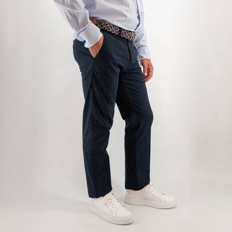Παντελόνι chinos πικέ Guy Laroche μπλε fit line GL2315166_71155_2 - Image 2