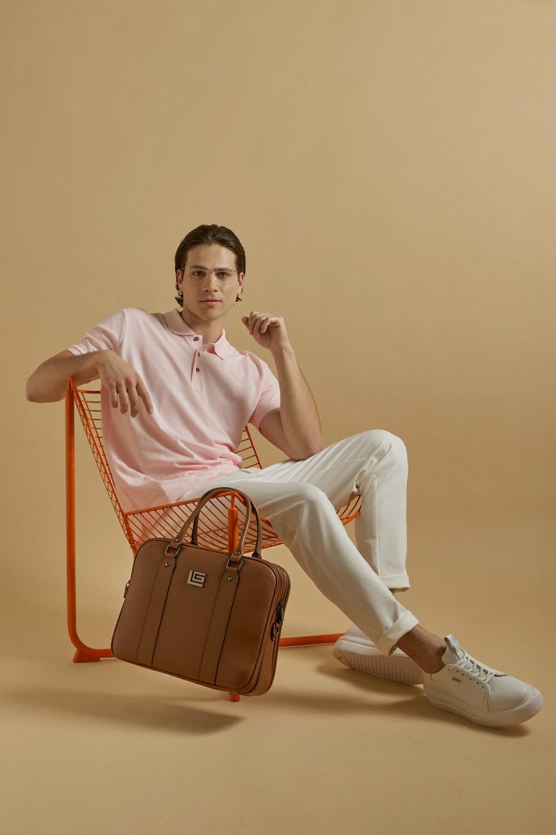 Μπλούζα πόλο Guy Laroche ροζ κοντομάνικη regular fit GL2319001_12 - Image 2