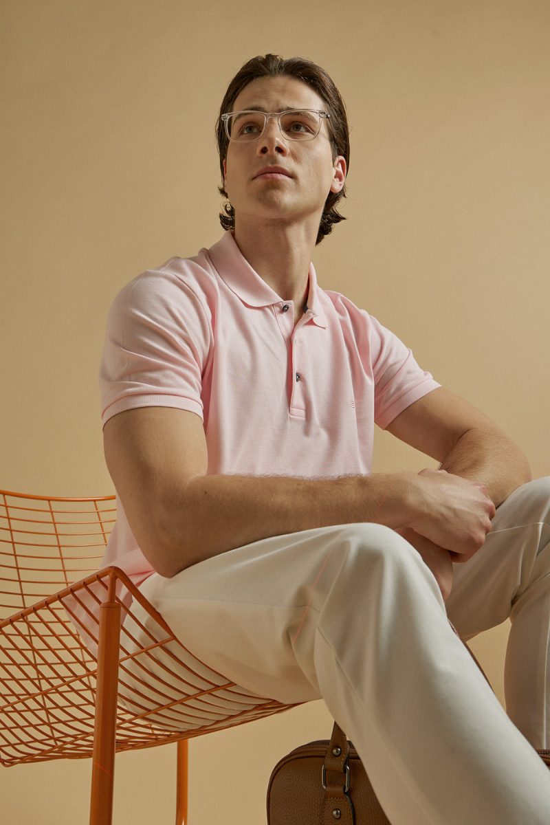 Μπλούζα πόλο Guy Laroche ροζ κοντομάνικη regular fit GL2319001_12 - Image 10