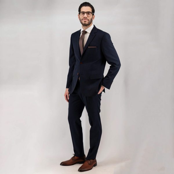 Κοστούμι καρώ Guy Laroche μπλε fit line GLEW21196_10121_BLU