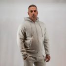 Ζακέτα φόρμας Guy Laroche γκρι ανοιχτό με κουκούλα regular fit GLDW29137Z_11 - Image 11