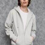 Ζακέτα φόρμας Guy Laroche γκρι ανοιχτό με κουκούλα regular fit GLDW29137Z_11 - Image 3