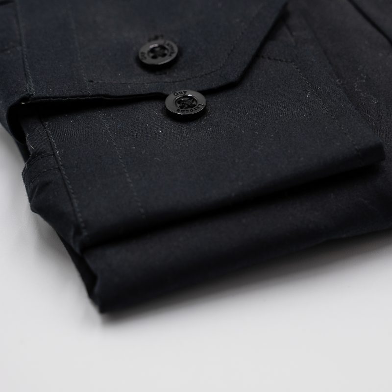 Πουκάμισο μονόχρωμο Guy Laroche μαύρο regular fit GLDW28257_CL_3 - Image 4