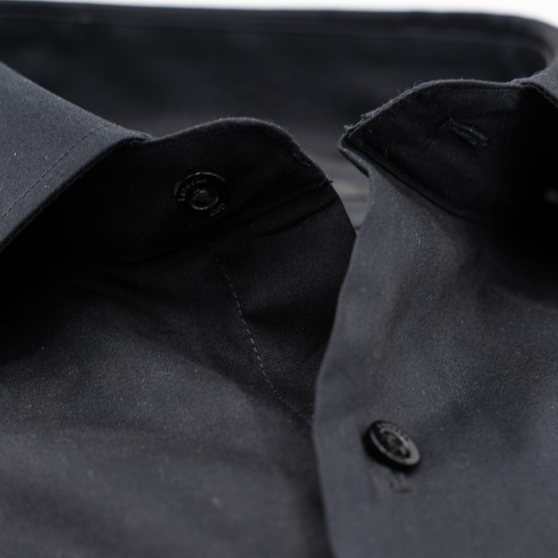 Πουκάμισο μονόχρωμο Guy Laroche μαύρο regular fit GLDW28257_CL_3 - Image 2