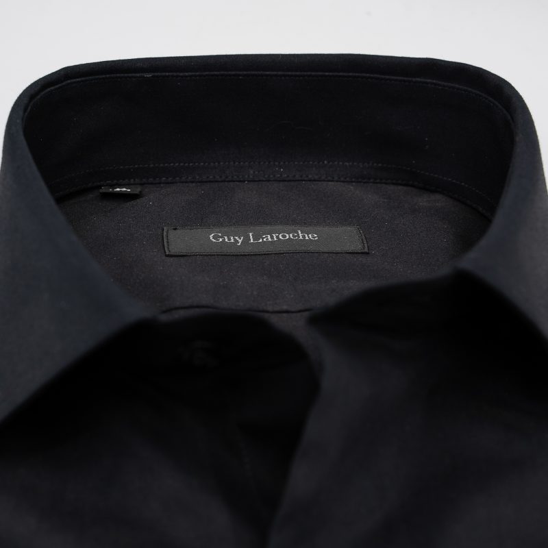 Πουκάμισο μονόχρωμο Guy Laroche μαύρο regular fit GLDW28257_CL_3 - Image 3