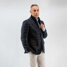 Σακάκι καρώ Guy Laroche μπλε με αποσπώμενη μόστρα fit line GL2323228_10121V_2 - Image 4