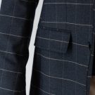 Σακάκι καρώ Guy Laroche μπλε με αποσπώμενη μόστρα fit line GL2323228_10121V_2 - Image 7