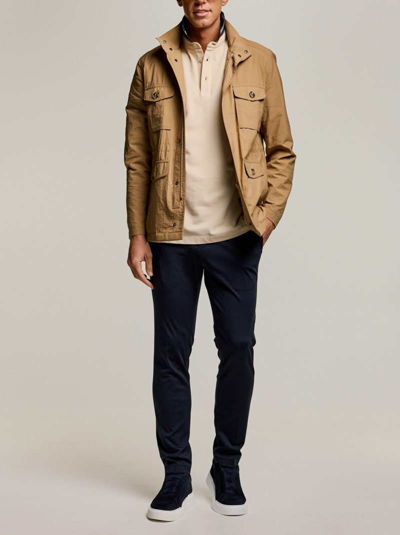Μπουφάν σαφάρι με τρουκ Guy Laroche ταμπά regular fit GLES14452_4 - Image 5
