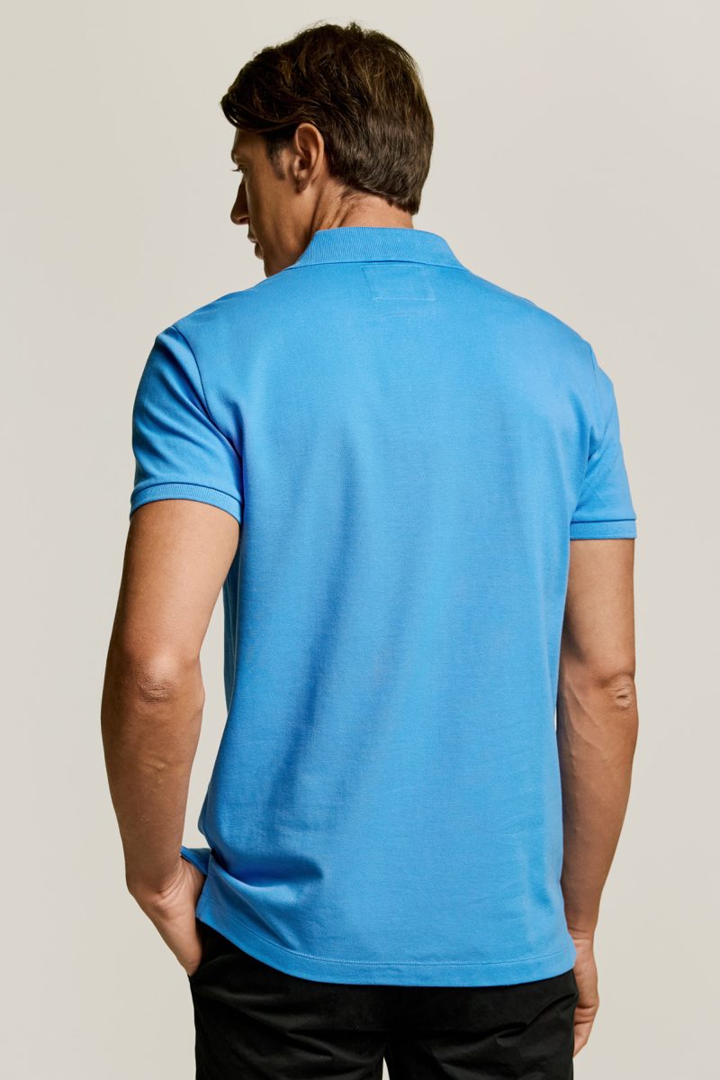 Μπλούζα πόλο Guy Laroche σιέλ κοντομάνικη regular fit GLDS19001_13 - Image 6