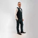 Γιλέκο κοστουμιού Guy Laroche κυπαρισσί fit line GLES10116_800C_5895 - Image 3
