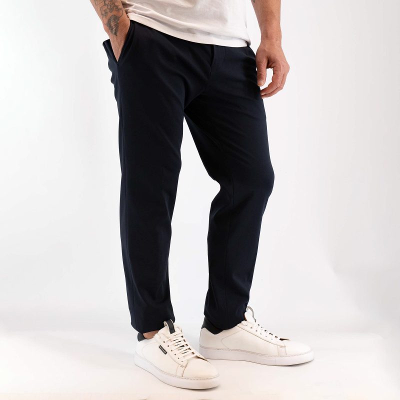 Παντελόνι με λάστιχο Guy Laroche μπλε modern fit GLES12355_2088_20 - Image 2