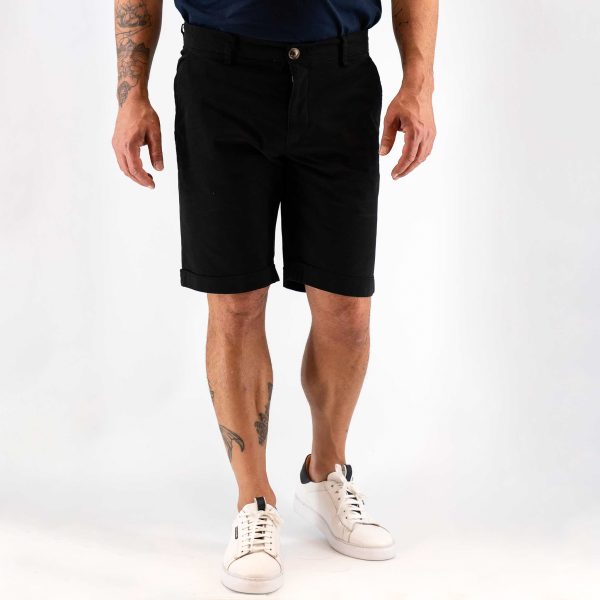 Βερμούδα τσίνος Guy Laroche μαύρη fit line GLES16521_71152_999