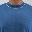 College πλεκτή λαιμόκοψη Guy Laroche ίντιγκο regular fit GLES17205_4 - Image 8