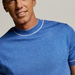 College πλεκτή λαιμόκοψη Guy Laroche ίντιγκο regular fit GLES17205_4 - Image 2