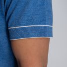 College πλεκτή λαιμόκοψη Guy Laroche ίντιγκο regular fit GLES17205_4 - Image 7