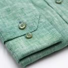 Πουκάμισο λινό Guy Laroche στο χρώμα της μέντας regular fit GLES18205_CL_3 - Image 4
