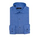 Πουκάμισο λινό Guy Laroche μπλε ραφ regular fit GLES18205_CL_4 - Image 6