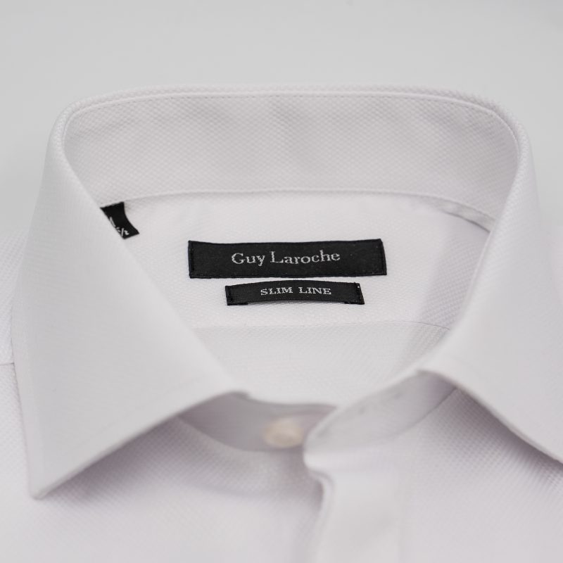 Πουκάμισο Guy Laroche λευκό με κρυφή πατιλέτα slim fit GLES18268_SL_1 - Image 6