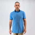 Μπλούζα πόλο Guy Laroche σιέλ κοντομάνικη regular fit GLES19201_13
