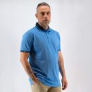 Μπλούζα πόλο Guy Laroche σιέλ κοντομάνικη regular fit GLES19201_13 - Image 2