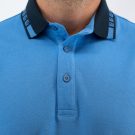Μπλούζα πόλο Guy Laroche σιέλ κοντομάνικη regular fit GLES19201_13 - Image 4