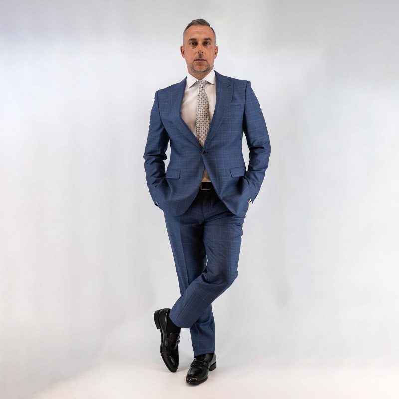 Κοστούμι Guy Laroche ρουά καρώ fit line GL2211316_10121_4 - Image 4