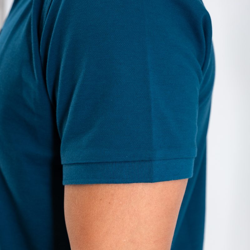 Μπλούζα πόλο Guy Laroche πετρόλ Pima Cotton κοντομάνικη regular fit GLDS19090_13 - Image 6