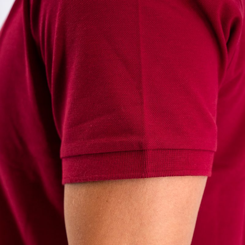 Μπλούζα πόλο Guy Laroche κόκκινη Pima Cotton κοντομάνικη regular fit GLDS19090_5 - Image 5