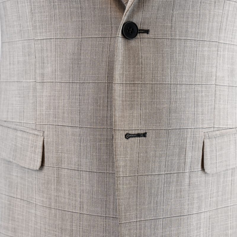 Κοστούμι Guy Laroche γκρι καρώ fit line  GLES11163_10856-08_6 - Image 7