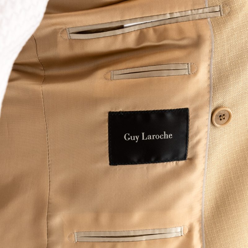 Σακάκι σταυρωτό Guy Laroche κάμελ fit line GLES13202_10957_5 - Image 8
