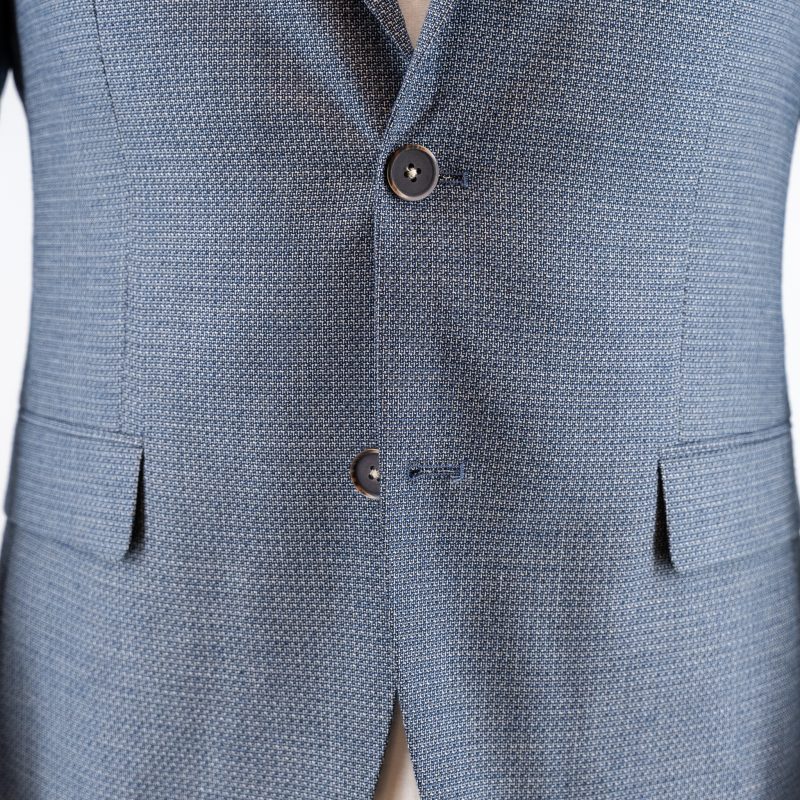 Σακάκι με μικροσχέδιο Guy Laroche μπλε fit line GLES13363_20121_2 - Image 5