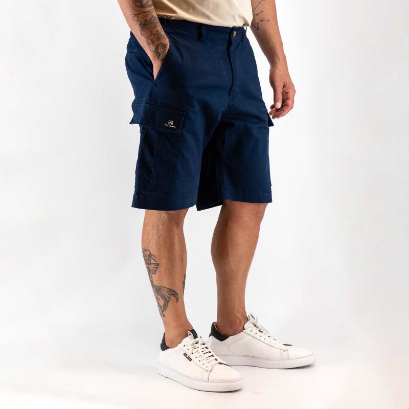 Βερμούδα Cargo Guy Laroche μπλε regular fit GLES16521_71154_23 - Image 3