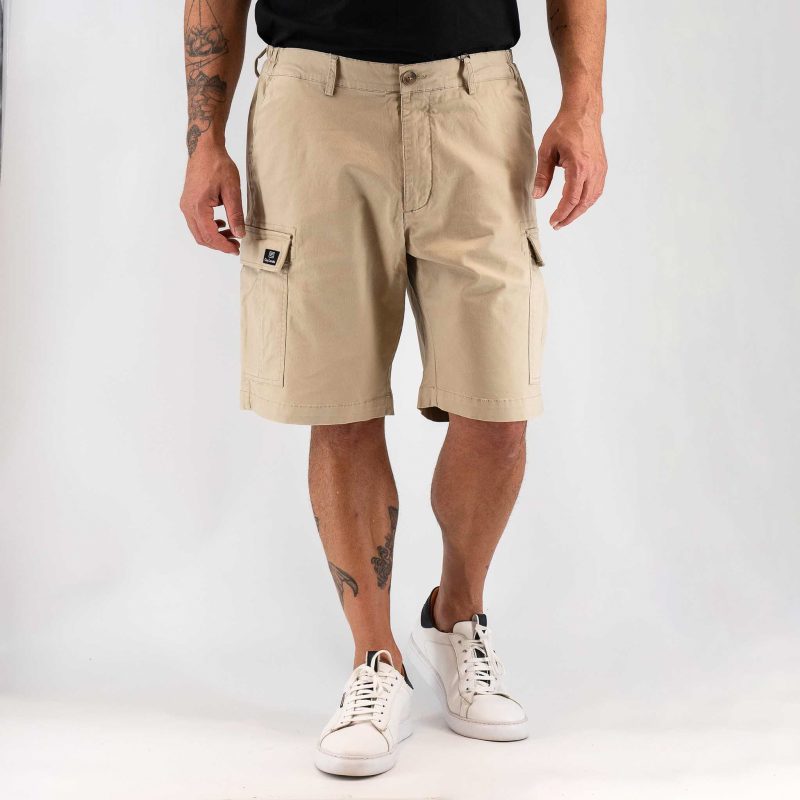 Βερμούδα Cargo Guy Laroche μπεζ regular fit  GLES16521_71154_55 - Image 3