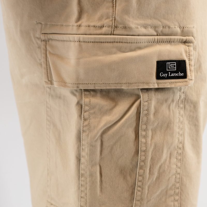Βερμούδα Cargo Guy Laroche μπεζ regular fit  GLES16521_71154_55 - Image 6
