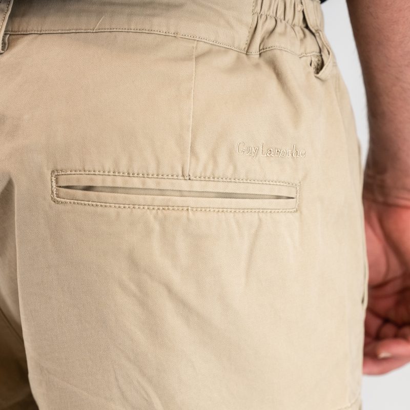 Βερμούδα Cargo Guy Laroche μπεζ regular fit  GLES16521_71154_55 - Image 4